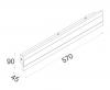 BANDA5 9W 3CCT 300MM WHITE EXTERIOR WALL LIGHT IP65